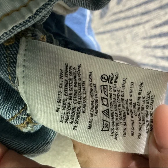 Anthropologie Size‎ XS Pilcro Amore Blue Embroidered Jean Jacket - Picture 9 of 9